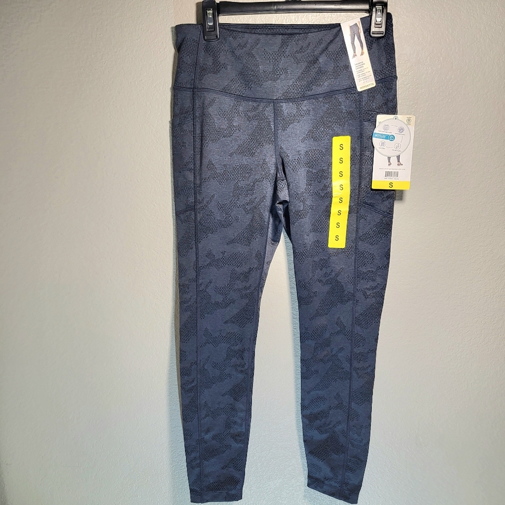 New Mondetta Womens Leggings Performance Luxury Small Blue Gray Lululemon